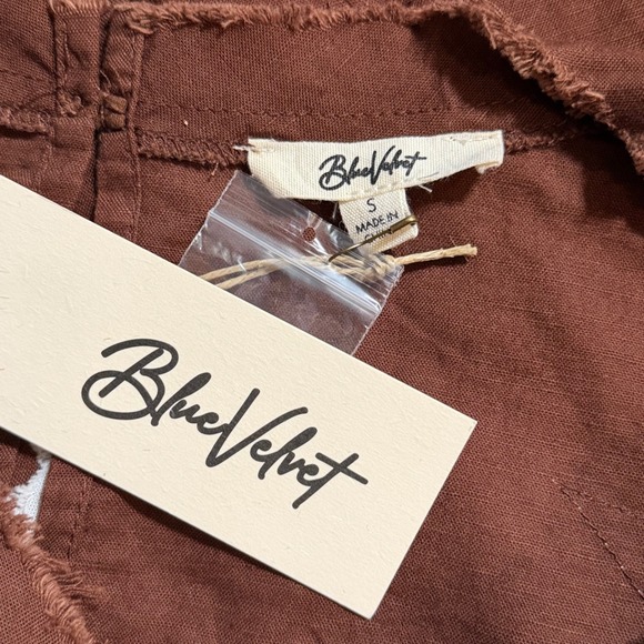 Blue Velvet Chocolate White Star Tunic Top Wide Leg Pants Set Women's Size S - Picture 8 of 8